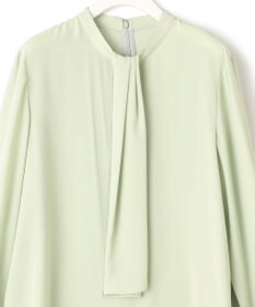 ICB 【WEB限定カラーあり・速乾・洗える】BackSatinAmunzen スカーフタイブラウス