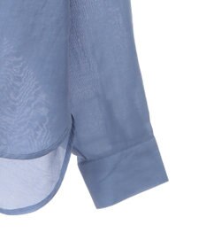 earth music&ecology ワイドシルエットシアーシャツ