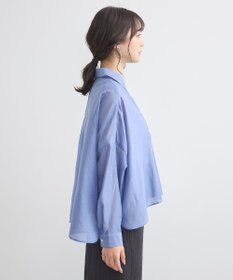 earth music&ecology ワイドシルエットシアーシャツ