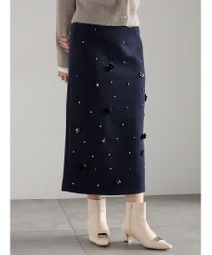 Te chichi ビジューデザインナロースカート《2025winter catalog item》