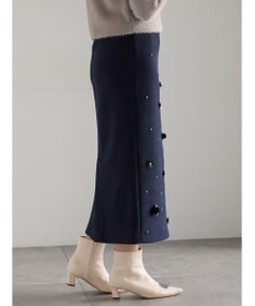 Te chichi ビジューデザインナロースカート《2025winter catalog item》