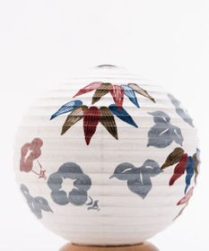 ちょうちん堂 【あかり道】〈手書絵付〉竹に朝顔 ちょうちん ライト