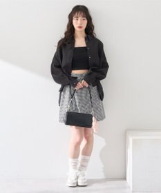 earth music&ecology ワイドシルエットシアーシャツ