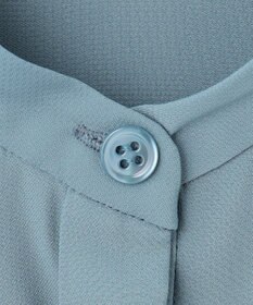 ICB 【洗える・UVケア】BackSatinAmunzen ラッフルデザインブラウス