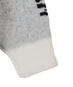 WEGO 配色スポーツグラフィックフラッフィーニットプルオーバー