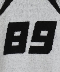 WEGO 配色スポーツグラフィックフラッフィーニットプルオーバー