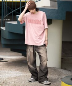 WEGO 【ユニセックス着用ITEM】スノーウォッシュダメージアップリケT（SS）