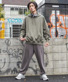 WEGO ピグメントロゴスウェットパンツ