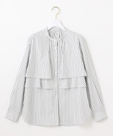 ANY SIS L 【洗える】ラッフルレイヤード ブラウス