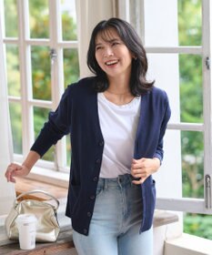 WEGO 【WEB限定/2025年秋冬新作//洗濯OK/毛玉レス/MLXLサイズ展開/オフィス/カジュアル】ベーシックニットカーディガン