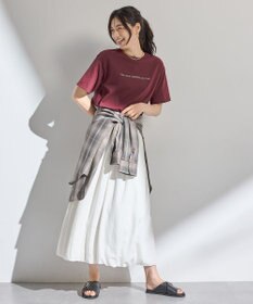 ANY L オンブレーチェックオーバーシャツ