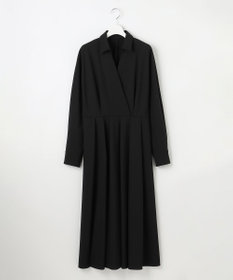 23区 L 【エステータ】ウールトロドライストレッチ カシュクールシャツ ワンピース