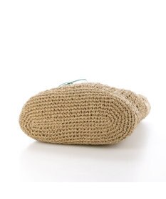 UNBILLION カシュカシュ cachecache / ドロストフリルハンドル地柄編みトート カゴバッグ