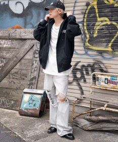 WEGO 【ユニセックス着用ITEM/MLサイズ展開】ワーカーズフードブルゾン