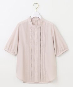 ANY SIS S 【洗える】フリルスタンドピンタック ブラウス