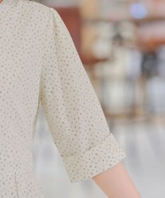 Tiaclasse L 【洗える】変形ドット柄ワンピース