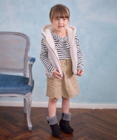 ANY KIDS リボン テレコボーダー Ｔシャツ