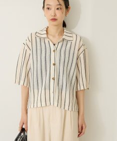 AMERICAN HOLIC メッシュ半袖ブラウス