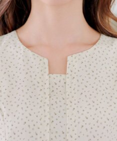 Tiaclasse L 【洗える】変形ドット柄ワンピース