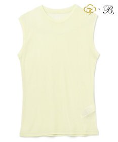 BEIGE， Washable Silk / Sleeveless T スリーブレスTシャツ