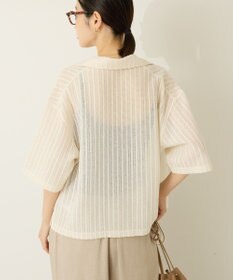 AMERICAN HOLIC メッシュ半袖ブラウス