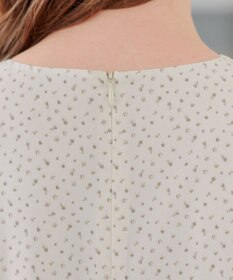 Tiaclasse L 【洗える】変形ドット柄ワンピース