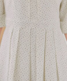 Tiaclasse L 【洗える】変形ドット柄ワンピース