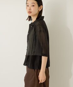 AMERICAN HOLIC メッシュ半袖ブラウス