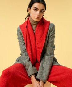 BEIGE， 【洗える】BERTAINA / コットンフーディマフラー