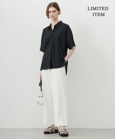 ICB 【WEB限定・洗える】シアートリコット スキッパーカットソー