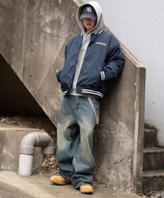 WEGO 【ユニセックス着用ITEM】グラフィックパファースタジャン