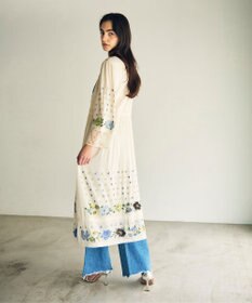 GRACE CONTINENTAL フラワー刺繍エスニックワンピース