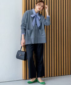 組曲 T/Rツイルストレッチ ワイドパンツ