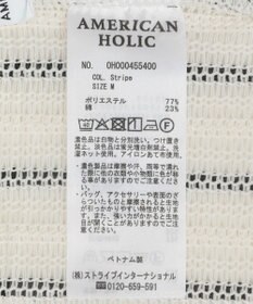 AMERICAN HOLIC メッシュ半袖ブラウス