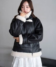 WEGO 【25年秋冬新作】フェイクムートンボアジャケット