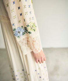 GRACE CONTINENTAL フラワー刺繍エスニックワンピース