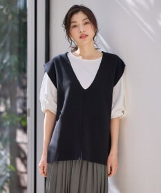 ANY 【洗濯機可】Ｖネックニットベスト