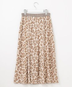 自由区 【カタログ掲載・洗える】スノーフラワープリント スカート