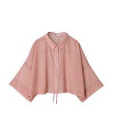 Green Parks ＥＧＯＩＳＴ　５分袖短丈シアーシャツ