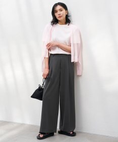 UNFILO 【11サイズ展開】 BEAUTY MOVE タックワイドパンツ