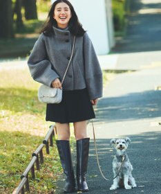 uncrave 【撥水】プルーフ メルトン スタンドネック コート（uncrave STANDARD）