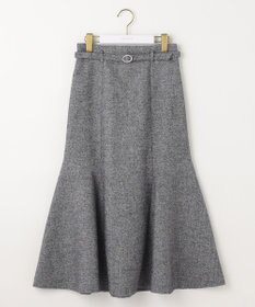 ANY SIS 【洗える】ラメツイードナローフレア スカート