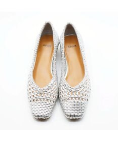 APOM レザーメッシュパンプス30