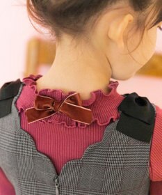 ANY KIDS テレコハイネック長袖Tシャツ