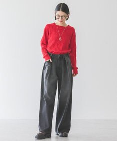 AMERICAN HOLIC タックワイドデニム