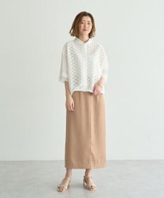 YECCA VECCA レースMIXレイヤードハーフスリーブシャツ