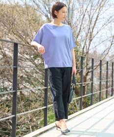 自由区 【好評につき新色追加・9色展開・洗える・XSサイズあり】クレープストレッチドルマン ニット