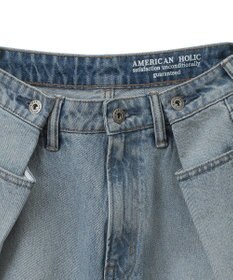 AMERICAN HOLIC タックワイドデニム