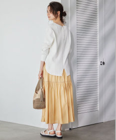 23区 【SLOW/洗える】ワッフルジャージー カットソー