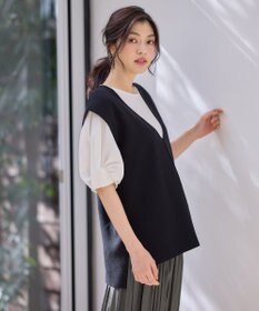 ANY 【洗濯機可】Ｖネックニットベスト